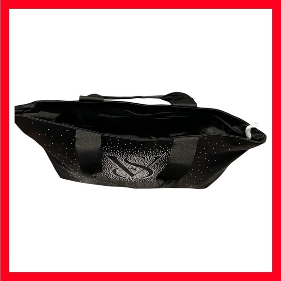 Victoria’s Secret Shine Zipper Tote Bag Holiday 2024 Bling Diamante Graphic - Picture 4 of 7